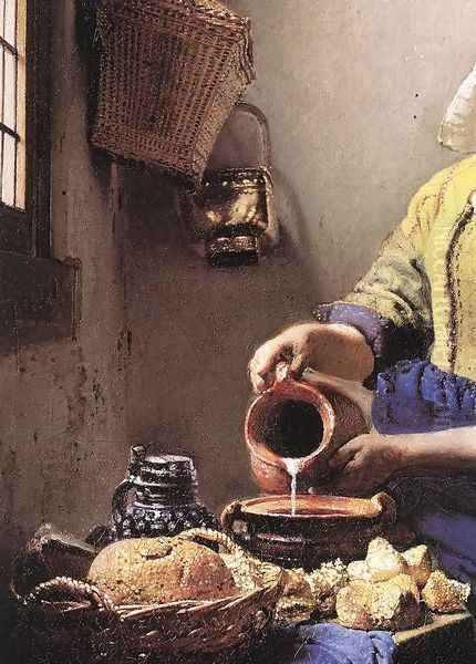 The Milkmaid (detail-2) c. 1658 - view 1