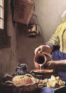 The Milkmaid (detail-2) c. 1658