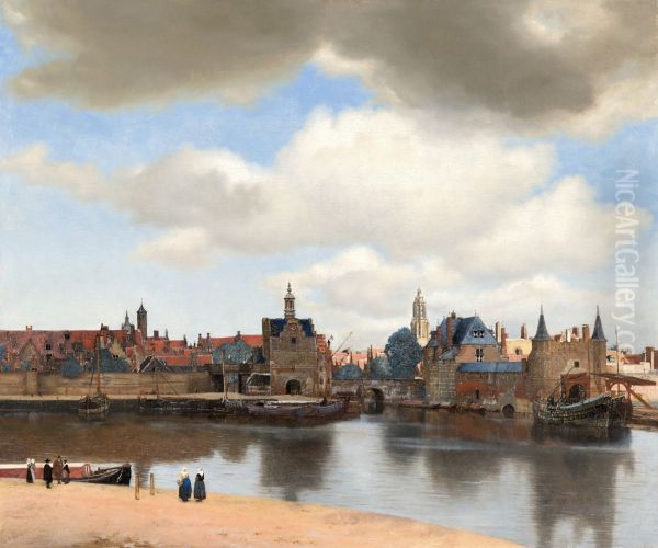 View of Delft 1659-60 by Jan Vermeer Van Delft