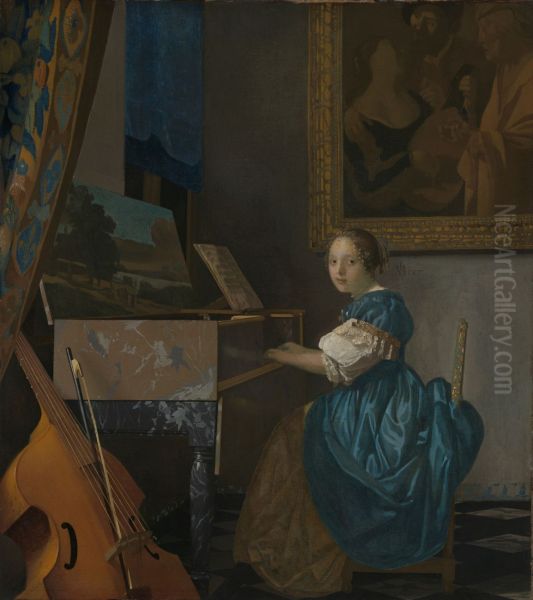 Lady Seated at a Virginal c. 1673 - view 1