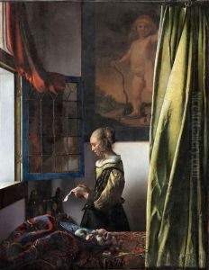 Girl Reading a Letter at an Open Window 1657