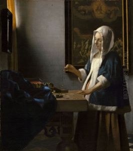 Woman Holding a Balance 1662-63