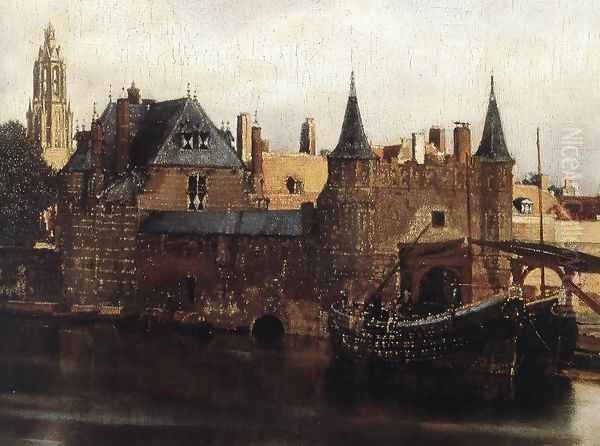 View of Delft (detail-1) 1659-60 - view 1