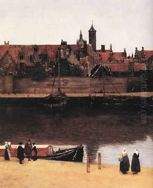 View of Delft (detail-2) 1659-60 - view 1