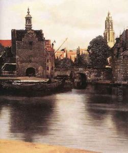View of Delft (detail-3) 1659-60 by Jan Vermeer Van Delft