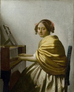 Young Woman Seated at the Virginals c. 1670