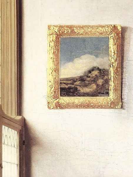 Lady Standing at a Virginal (detail-3) c. 1670 - view 1