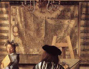 The Art of Painting [detail: 1] by Jan Vermeer Van Delft