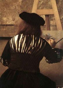 The Art of Painting [detail: 4] by Jan Vermeer Van Delft
