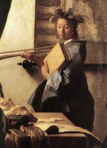 The Art of Painting [detail: 2] by Jan Vermeer Van Delft