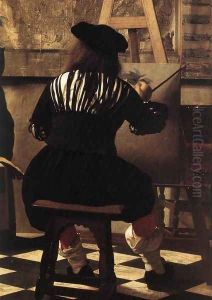 The Art of Painting [detail: 3] by Jan Vermeer Van Delft