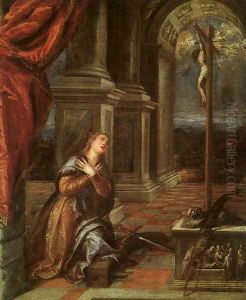 St. Catherine of Alexandria at Prayer 1567-68