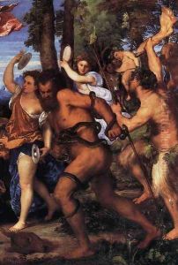 Bacchus and Ariadne (detail 2) by Tiziano Vecellio (Titian)