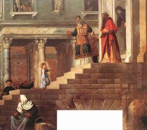 Presentation of the Virgin at the Temple (detail) 1539