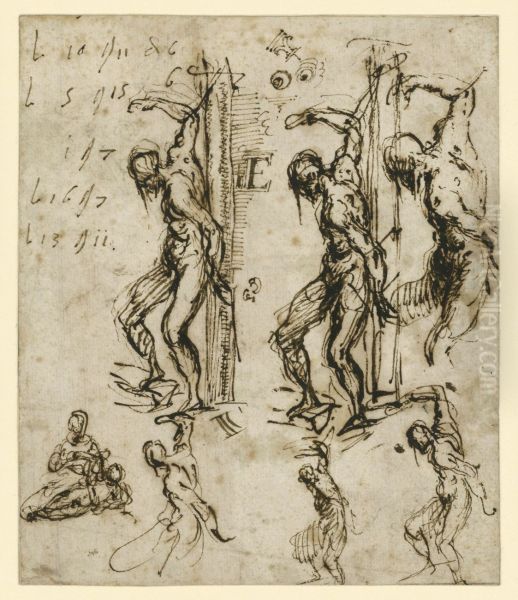 Studies of Saint Sebastian - view 1