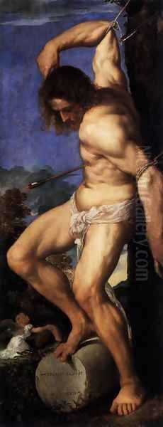 Polyptych of the Resurrection, St Sebastian - view 1
