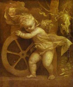 Cupid with the Wheel of Fortune