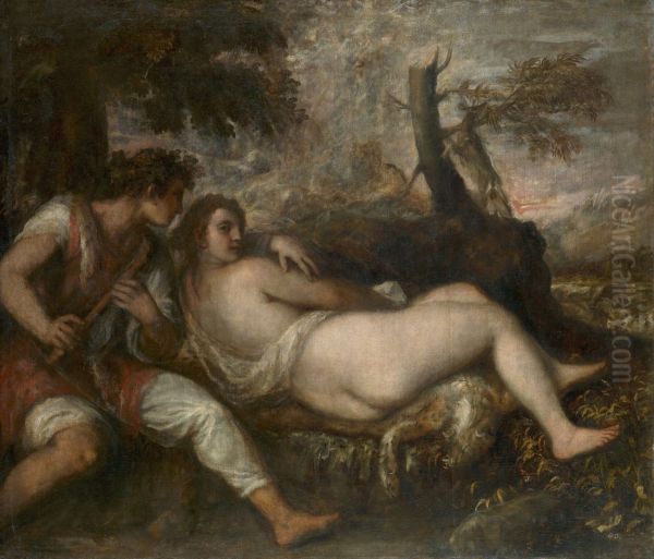 Shepherd and Nymph - view 1