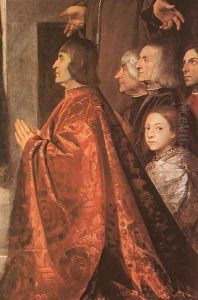 Madonna with Saints and Members of the Pesaro Family (detail-3) 1519-26 by Tiziano Vecellio (Titian)