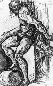 Saint Sebastian at the resurrection-altar in Brescia by Tiziano Vecellio (Titian)
