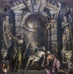 Pieta 1576 by Tiziano Vecellio (Titian)