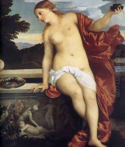 Sacred and Profane Love (detail-2) 1514 by Tiziano Vecellio (Titian)