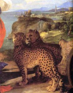 Bacchus and Ariadne [detail: 1] by Tiziano Vecellio (Titian)
