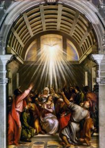 Pentecost by Tiziano Vecellio (Titian)