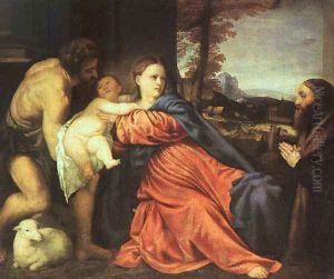 Holy Family and Donor 1513-14 by Tiziano Vecellio (Titian)