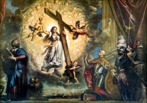 Doge Antonio Grimani Kneeling before the Faith 1575-76 by Tiziano Vecellio (Titian)