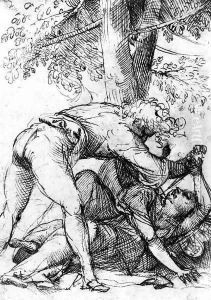 The Vicious Husband by Tiziano Vecellio (Titian)