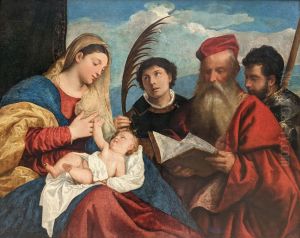 Mary with the Child and Saints c. 1510 by Tiziano Vecellio (Titian)