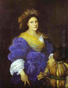 Portrait of Laura de Dianti by Tiziano Vecellio (Titian)