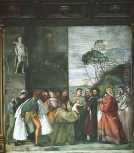 Miracle of the New-Born Infant by Tiziano Vecellio (Titian)