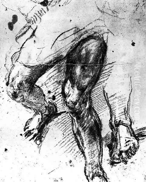 Study of legs - view 1