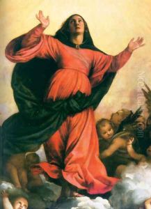 The Assumption of the Virgin [detail: 2] by Tiziano Vecellio (Titian)