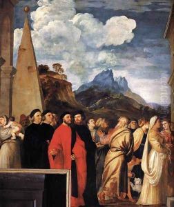 Presentation of the Virgin at the Temple (detail 7) by Tiziano Vecellio (Titian)