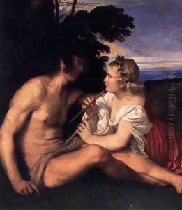 The Three Ages of Man (detail 1) by Tiziano Vecellio (Titian)