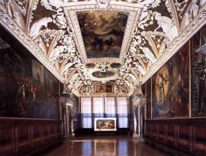View of the Sala delle Quattro Porte