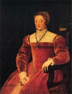 Giulia Varano, Duchess of Urbino by Tiziano Vecellio (Titian)