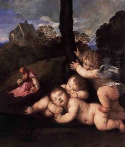 The Three Ages of Man (detail 2) by Tiziano Vecellio (Titian)
