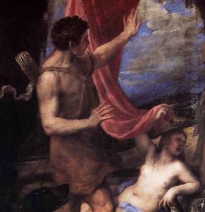 Diana and Actaeon (detail) by Tiziano Vecellio (Titian)