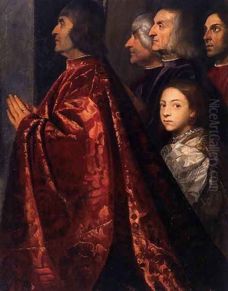 Madonna with Saints and Members of the Pesaro Family (detail 2) - view 1