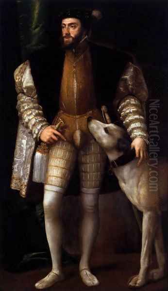 Charles V Standing with His Dog 2 - view 1