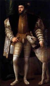 Charles V Standing with His Dog 2