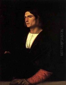 Young Man with Cap and Gloves 2 by Tiziano Vecellio (Titian)