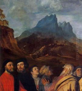 Presentation of the Virgin at the Temple (detail) 6 by Tiziano Vecellio (Titian)