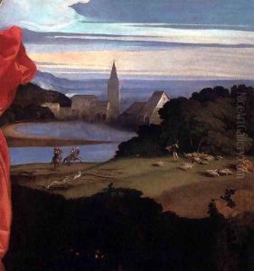 Sacred and Profane Love (detail) 2 by Tiziano Vecellio (Titian)