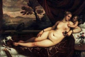 Venus and Cupid 2 by Tiziano Vecellio (Titian)