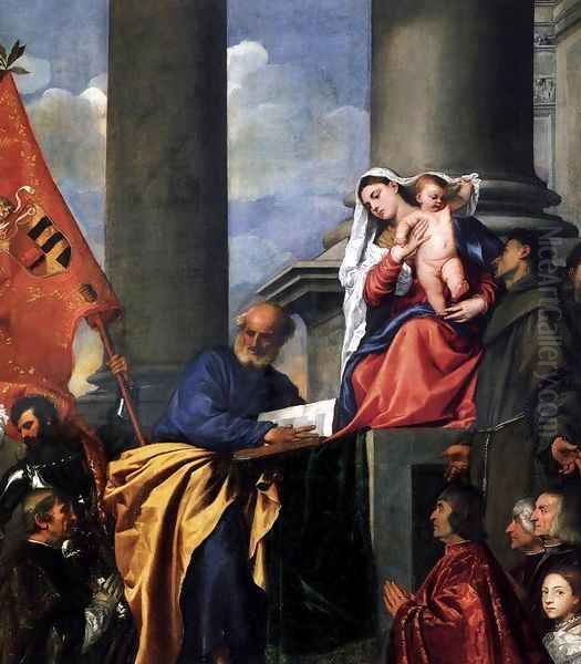 Madonna with Saints and Members of the Pesaro Family (detail) - view 1